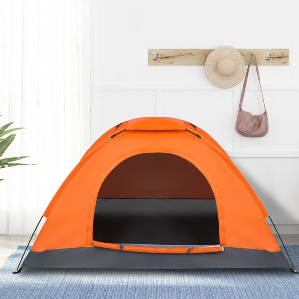 Single-person Single-layer Orange Tent - Image 6