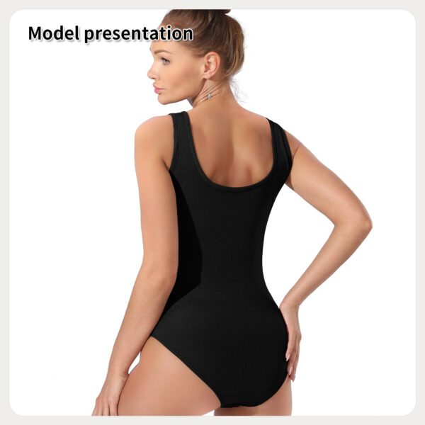 Women's Fashion Simple Solid Color Bodysuit - Image 3