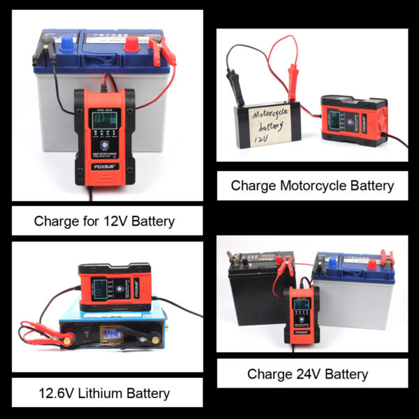 Lithium Battery 12V 24V Car Battery Charger - Image 3
