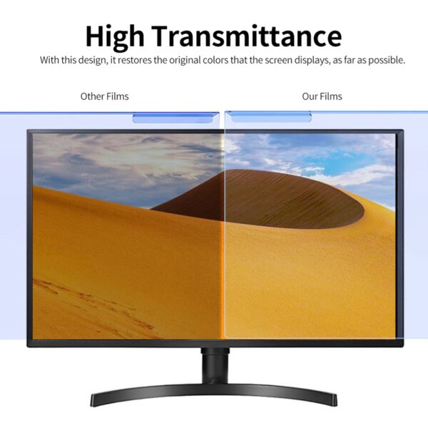 Hanging Blue Light Blocking Screen Protector High-transmittance Anti-UV Eye Protection Film for 23-24'' Desktop Monitor - Image 8