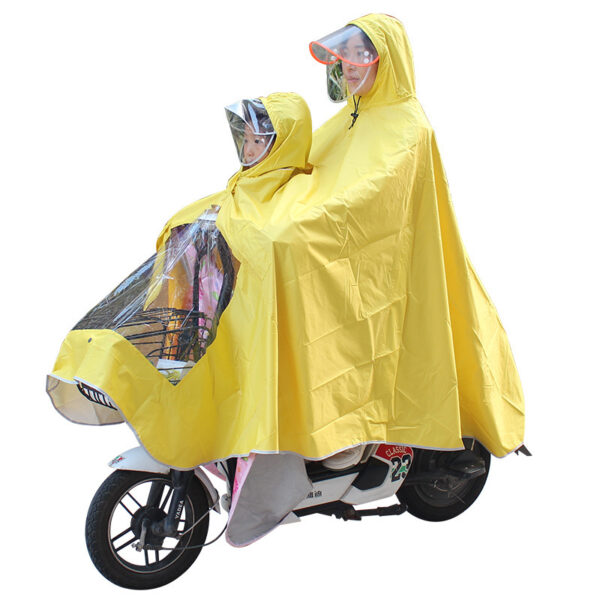 Double Parent Child Poncho Thickened Battery Car - Image 8