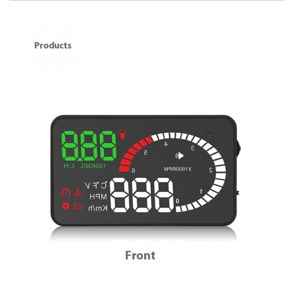 Car Mounted HUD Head Up Display Fuel Consumption Voltage Projector - Image 9