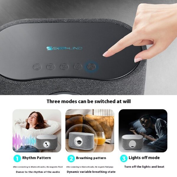 Magnetic Fluid Wireless Charger Bluetooth Stereo 3D Surround Bass Desktop Computer Desktop Speaker - Image 5