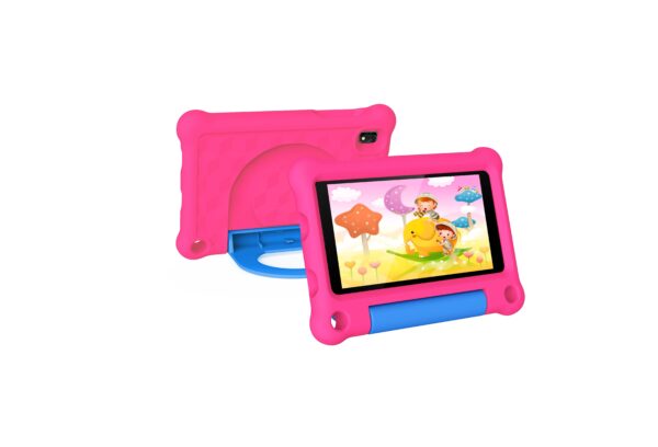 G-tab T7 Kids Tablet  7 Inch 1024&600 IPS Screen  Android 14  1.5GHz Quad-core CPU  4GB RAM 2GB &2GB Expansion 64GB ROM 2.4&5GHz WiFi  3000mAh Battery  2MP&2MP Camera-Pink