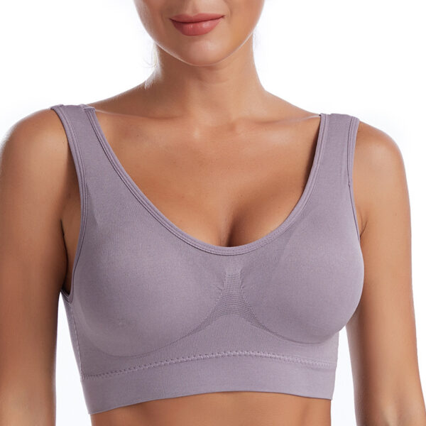 Women's Running Shockproof Gathering Sports Bra - Image 3