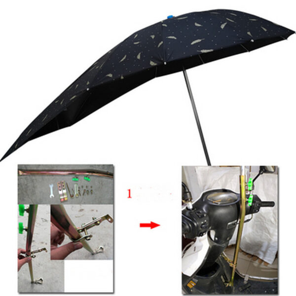 Battery Scooter Three-wheeled Bicycle Vinyl Anti-ultraviolet Umbrella