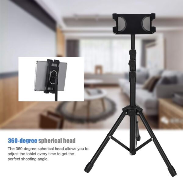 Universal Tripod Tablet Floor Stand Adjustable Holder for Air Pro/for Galaxy Tab (AU) - Image 2