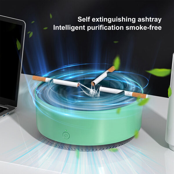 Air Purifier Ashtray Intelligent Electronic Ashtray For Filtering Second-Hand Smoke From Cigarettes Remove Smoking Home Office - Image 4