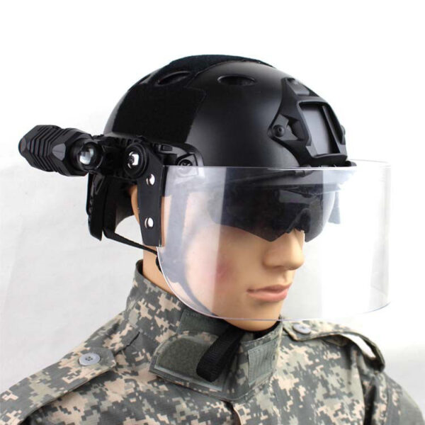 Transparent Windproof Lens Explosion-proof Guide Rail Mask Helmet Face Protection