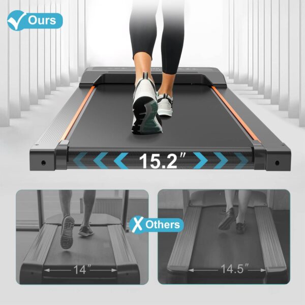 Walking Pad Under Desk Treadmill LED Display And Remote Control Portable Treadmill - Image 4