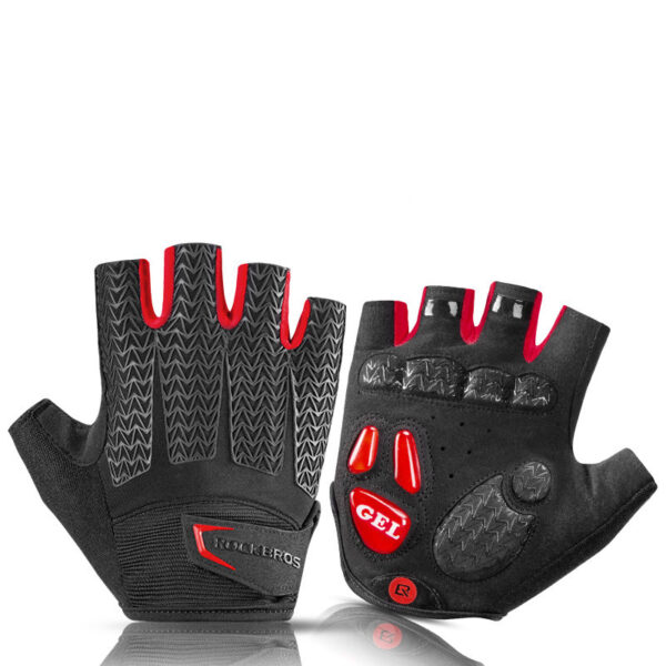 Half finger men and women mountain bike short finger riding gloves - Image 3