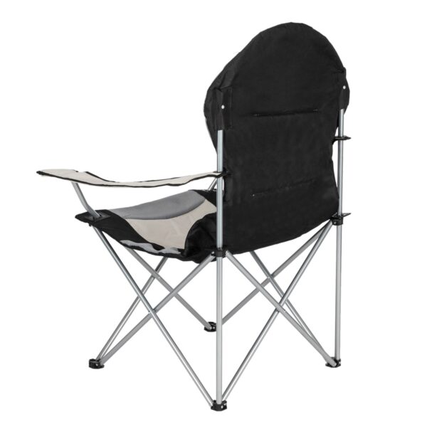 Camping Chair, Grey Iron Frame, Off-white - Image 8