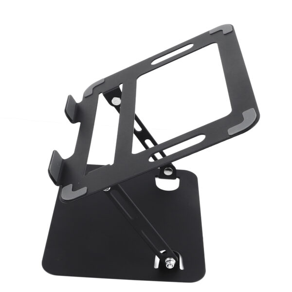 Foldable Laptop Stand Height Adjustable Carbon Steel Notebook Riser Holder Laptop Riser for Desk Black - Image 10