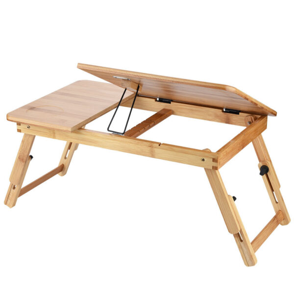 Portable Foldable Wooden Bamboo CompuLaptop Table Sofa Bed Office Laptop Stand Adjustable 50*30