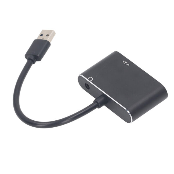 USB 3.0 to HD Adapter Stainless Steel High Speed Simultaneous Output USB 3.0 to VGA Adapter for Movie Meeting - Image 5