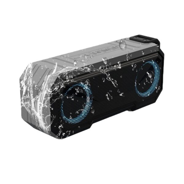 Waterproof Colorful Luminous Outdoor Wireless Speaker With Dual Speakers With Power Bank - Image 6