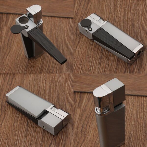 Encendedor Pipe Lighter Creative Foldable Metal Lighter Pipe Combination Portable Folding Pipe Lighter Smoking Men's Smoking Gadget - Image 6