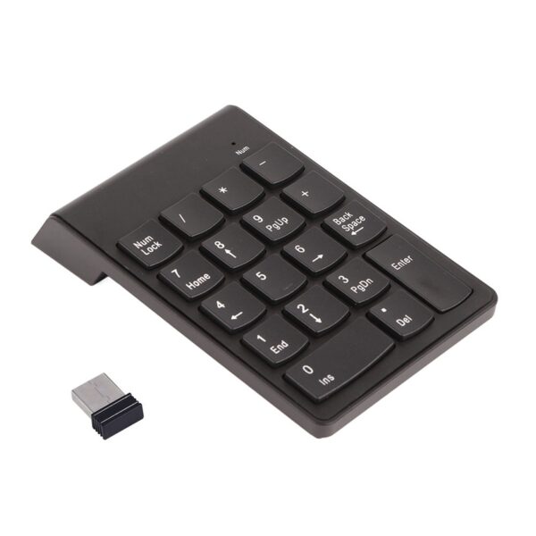 2.4G Wireless Ultra Slim Numeric Keypad 18 Keys With Mini USB Receiver Auto Sleep Mode New Pro - Image 7