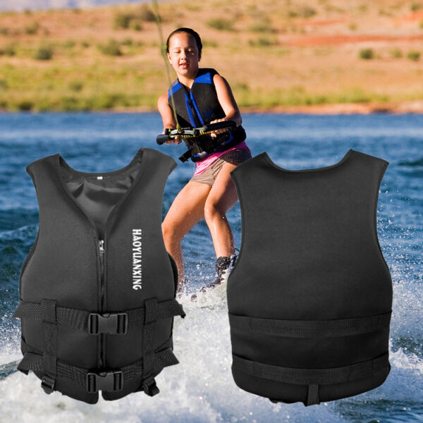 Vest Aid Swimsuit High Buoyancy Water Rescue Neoprene Life Jacket - Image 6