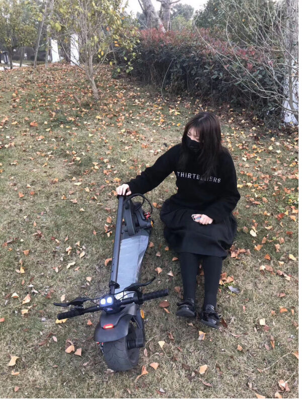 Double Drive Folding Scooter With Wide Tires - Image 3