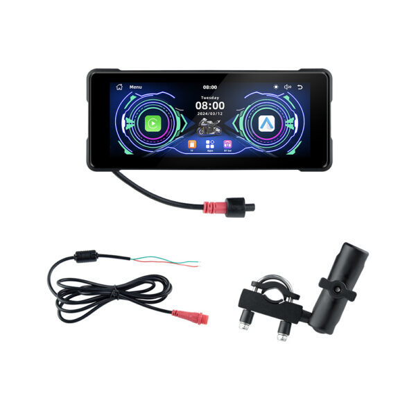 Motorcycle Wireless Carplay Navigation Android Anto Front And Rear Dual Bluetooth Camera Record - Image 5