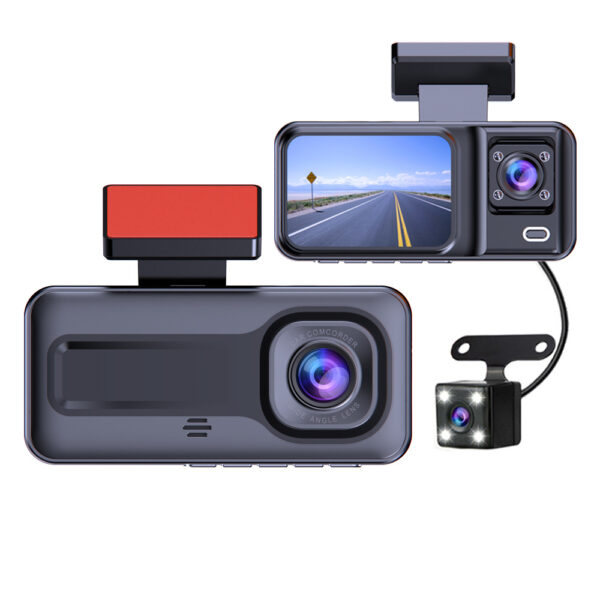 Night Vision Driving Recorder HD 1080 Three Lens - Image 3