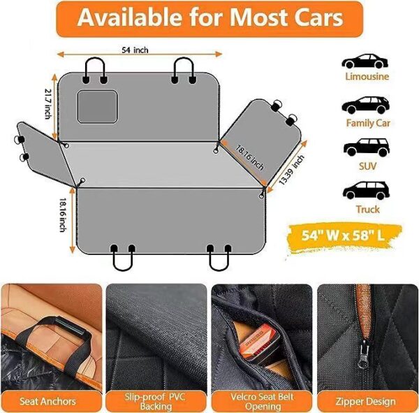 Pet Mat Car Rear Seat Cushion Water And Dirt Resistant Anti-bite - Image 6