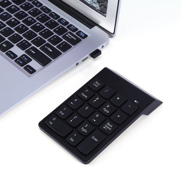 2.4G Wireless Ultra Slim Numeric Keypad 18 Keys With Mini USB Receiver Auto Sleep Mode New Pro - Image 6