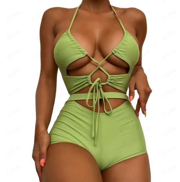 Solid Sexy String Women's Swimsuit - Image 9