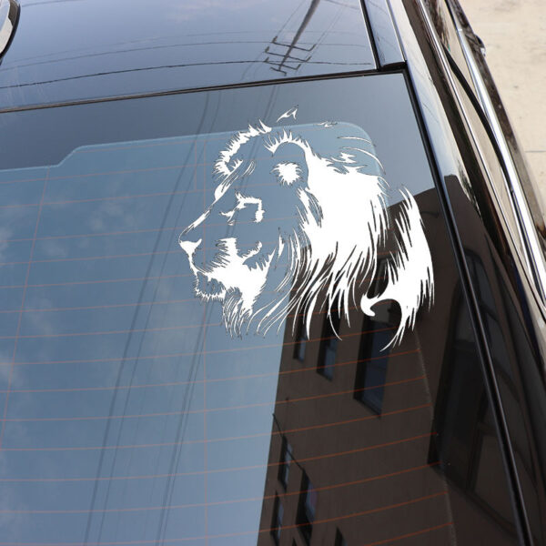 Meditation Lion Personalized Car Sticker - Image 5