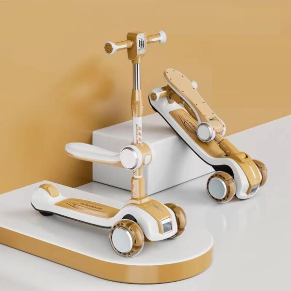 Folding Children's Scooter With Music And Light - Image 10