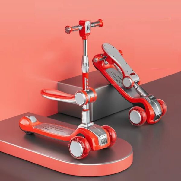 Folding Children's Scooter With Music And Light - Image 3