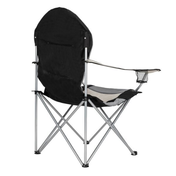 Camping Chair, Grey Iron Frame, Off-white - Image 3