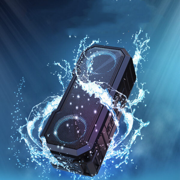 Waterproof Colorful Luminous Outdoor Wireless Speaker With Dual Speakers With Power Bank - Image 4