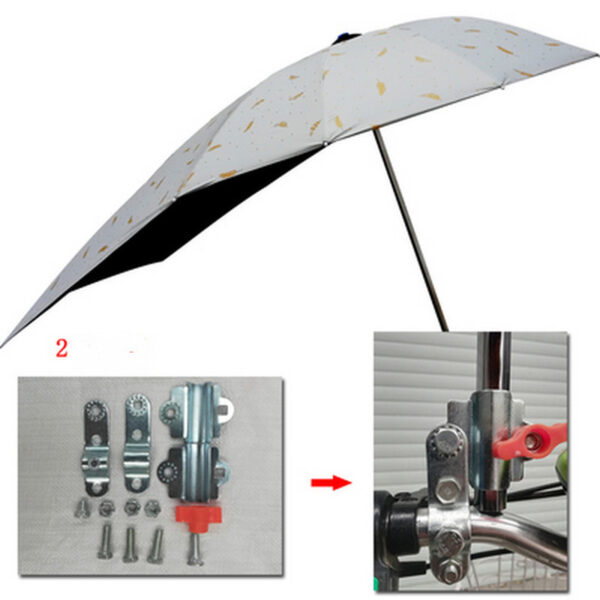 Battery Scooter Three-wheeled Bicycle Vinyl Anti-ultraviolet Umbrella - Image 4