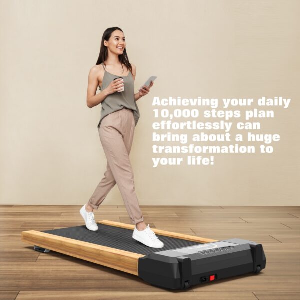 Walking Pad Under Desk Treadmill For Home Office -2.5HP Walking Treadmill 0.5-4MPH 265LBS Capacity Treadmill For Walking Running Remote Control Batteries - Image 3