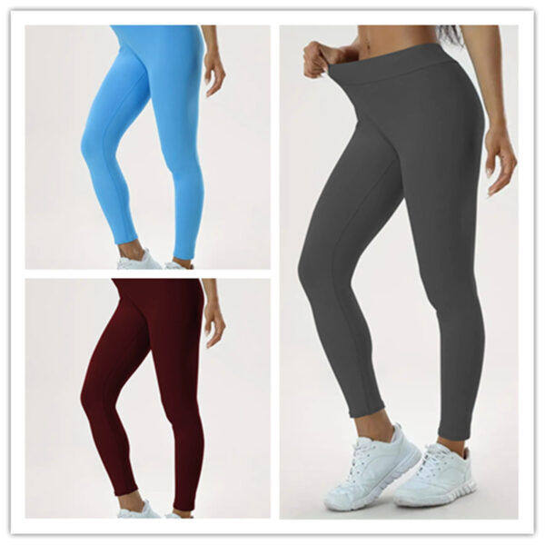 Women's Yoga Pants High Waist Lift High Elastic Tight Fitness Trousers - Image 2