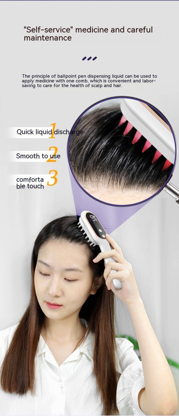 Scalp Medicine Feeder Care Massage Blue Light Red Light Hair Growth Tonic Import Comb - Image 8