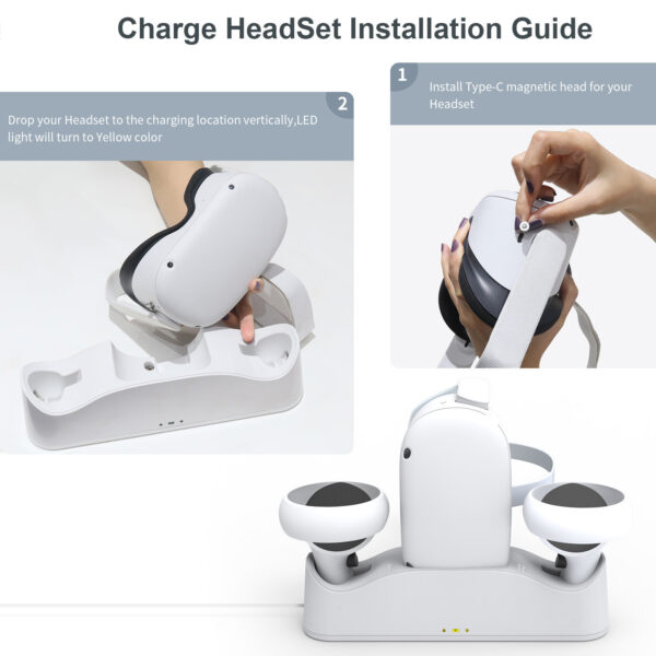 VR Glasses Handle Magnetic Charging Base - Image 3