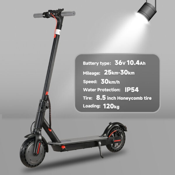ES-PRO 8.5 Inch Electric Scooter With App Function, With Mobile Phone Holder And Anti-Theft Protection, Foldable E Scooter, 25-30 Km Range Li-ion Battery, Maximum Load 120 Kg - Image 2