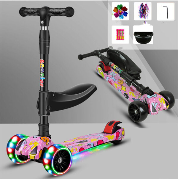 Children's Scooter Three-in-one  Wheel - Image 3