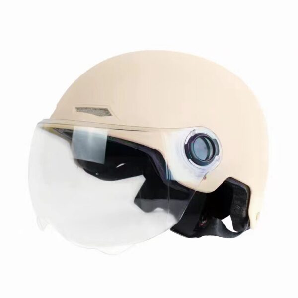 ABS Material Battery Car Helmet Female Retro Helmet - Image 5