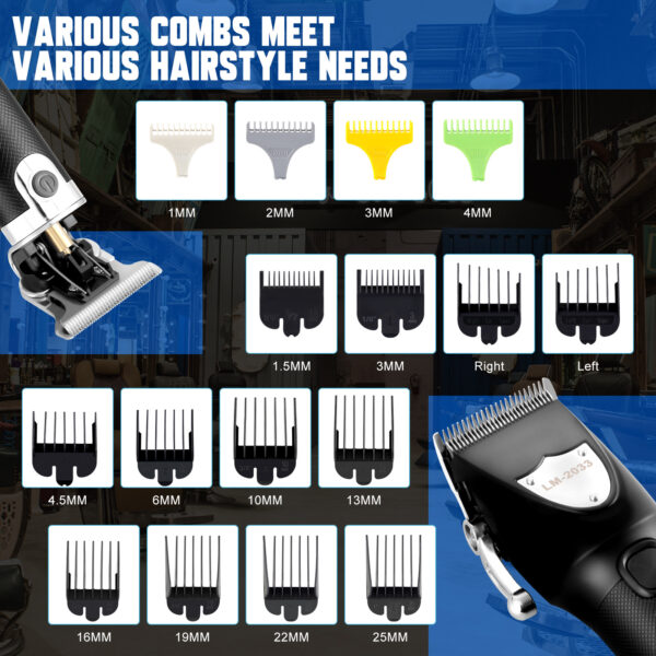 Hair Clippers For Men, Professional Cordless Ships From Amazon Sold By BAIYESHENG. Barber Clippers And Beard Trimmer Set - Image 3