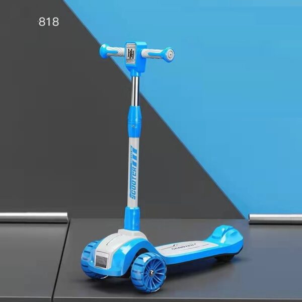 Folding Children's Scooter With Music And Light - Image 4