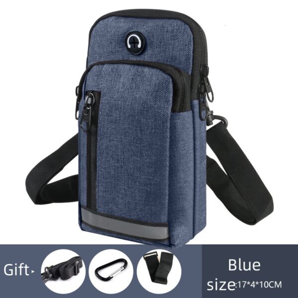 New Mobile Phone Waist Bag Men's Multi-functional Belt 65-inch Vertical Mobile Phone Bag Pannier Bag Shoulder Crossbody Arm Bag Men's And Women's Waist Bag Scooter Bag Waterproof - Image 5