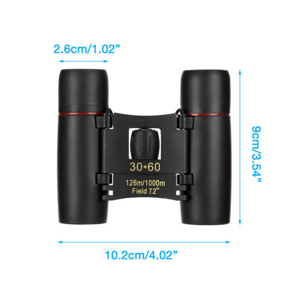 Binoculars 30x60 Zoom Travel Compact Folding Telescope Hunting Day Night Outdoor Small Pocket Binoculars Compact Adults, Mini Kids Binoculars Boys For Bird Watching, Concert Theater Opera - Image 9