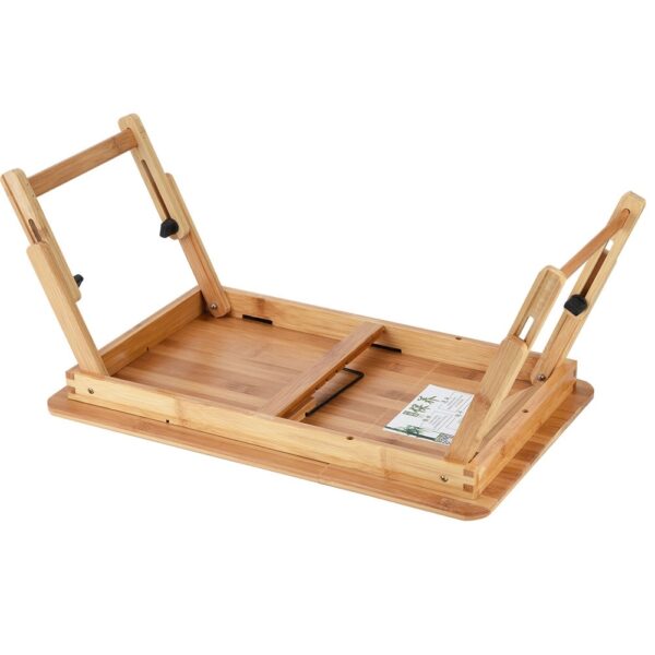 Portable Foldable Wooden Bamboo CompuLaptop Table Sofa Bed Office Laptop Stand Adjustable 50*30 - Image 7