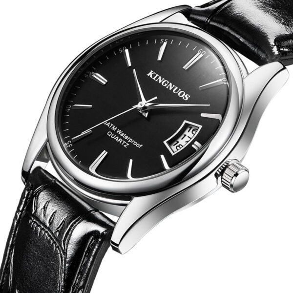 New Men's Single Calendar Waterproof Steel Band Watch - Image 3