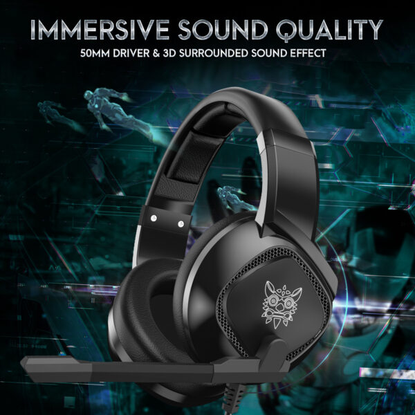 Gaming Headset For X-box One, PS4 Over Ear Headphones RGB Earphone With Noise Cancellation Microphone Volume Controller Tablet - Image 5