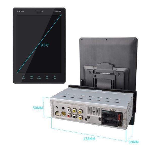 9.5 Inch Vertical Screen Car MP4 Card Locomotive Car MP5 Player - Image 4